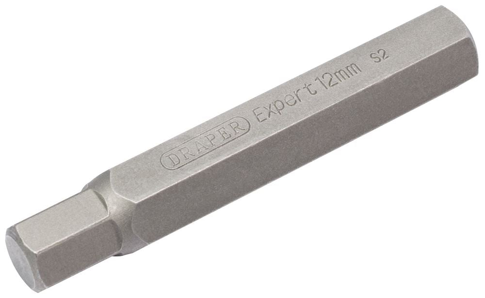 Draper 12MM HEX BIT 10MM HEX X 75MM 33338 Spare 10mm Hex. Insert Bits For Mechanic's Bit Sets