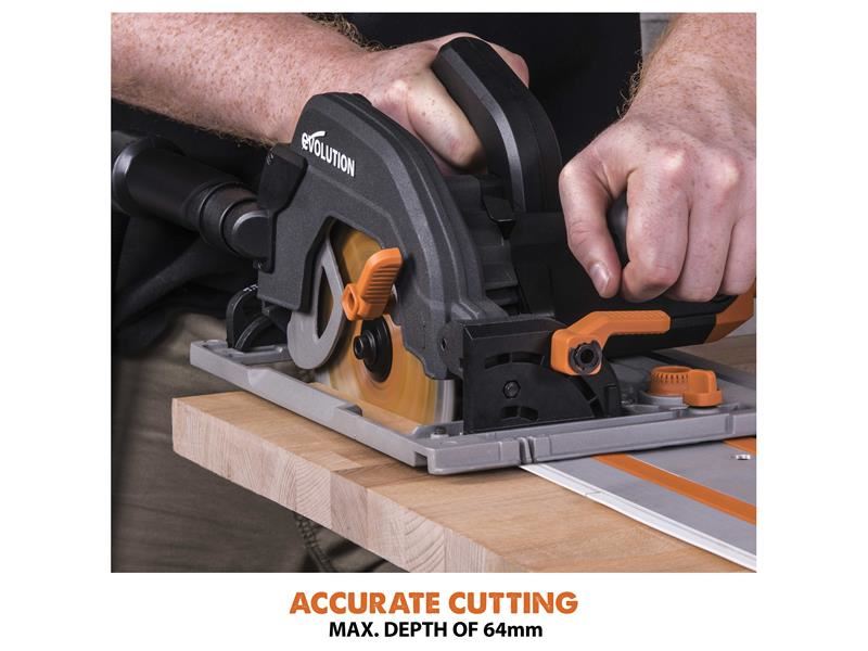 EVL R185CCSX Circular Track Saw Kit 185mm 1600W 240V