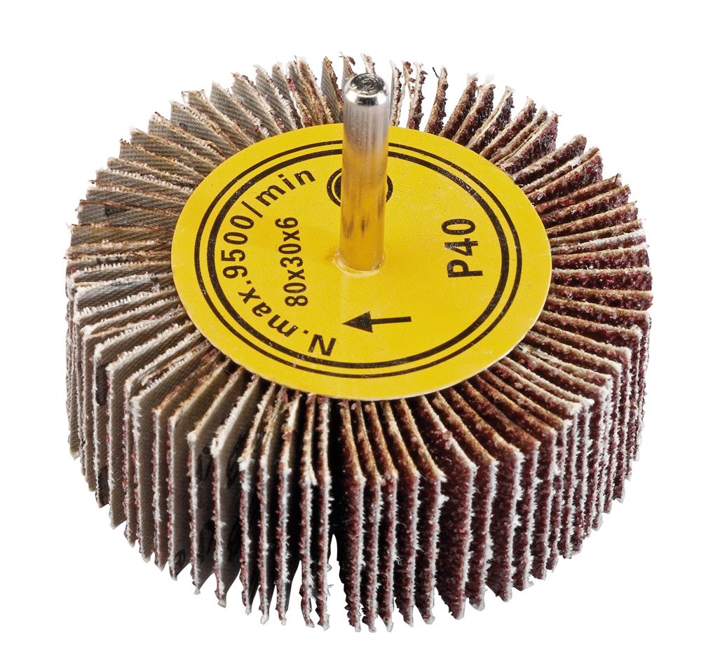Draper 80 X 30MM FLAP WHEEL 40GRIT 76485 Abrasive Flap Wheels