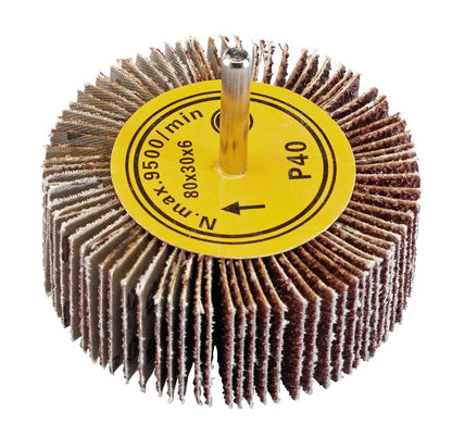 Draper 80 X 30MM FLAP WHEEL 40GRIT 76485 Abrasive Flap Wheels