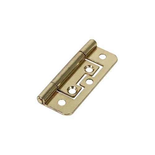 TIMCO Flush Hinge E/Brass 63 x 37 Pack 2