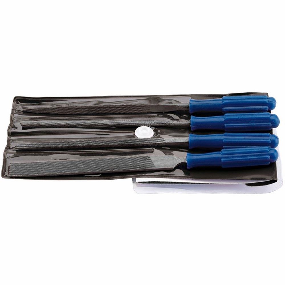 Draper 4 PC WARDING FILE SET 14184 Warding File Set with Handles, 100mm (4 Piece)