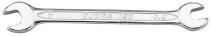 17026 Elora Elora Midget Double Open Ended Spanner, 5.5 x 7mm 156-5,5x7 Spanner/Wrench Professional Trade DIY Workshop Garage Use