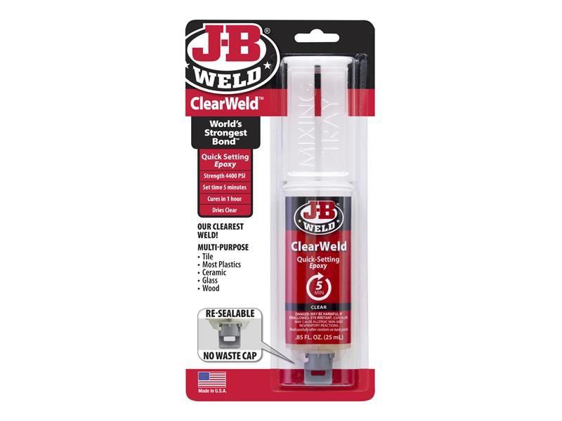 JBW ClearWeld  Epoxy Syringe 25ml