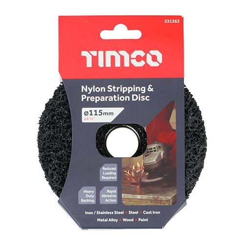 TIMCO Nylon Strip & Prep Disc 115 x 22.23 Pack 1