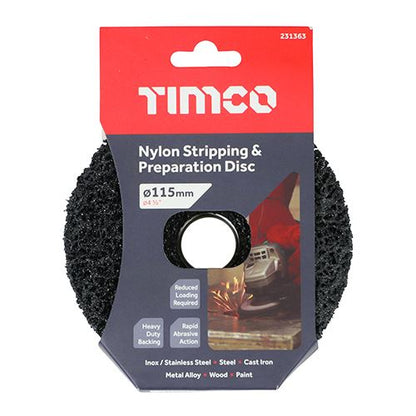 TIMCO Nylon Strip & Prep Disc 115 x 22.23 Pack 1