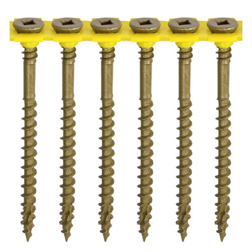 TIMCO C2 Collated Decking Screw GRN 4.5 x 65 Green Pack 500