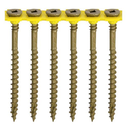 TIMCO C2 Collated Decking Screw GRN 4.5 x 65 Green Pack 500