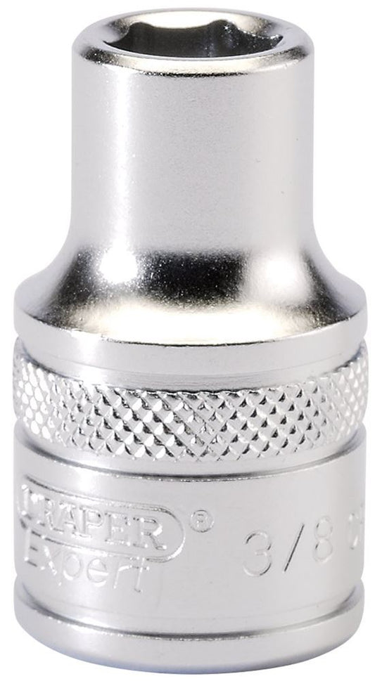 16624 Draper Expert Expert 6 Point Imperial Socket, 1/2 Sq. Dr., 3/8 H-AF/MS 1/2 Sockets Professional Trade DIY Workshop Garage Use