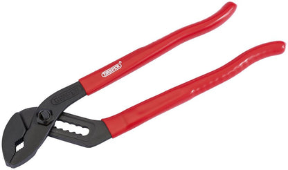 67643 Draper Redline Redline Water Pump Pliers, 240mm, 36mm Capacity RL-WPP Waterpump Pliers Professional Trade DIY Workshop Garage Use