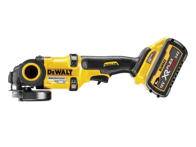 DeWalt DCG418X2-GB DCG418X2 XR FlexVolt Grinder 125mm 54V 2 x 9.0Ah Li-ion