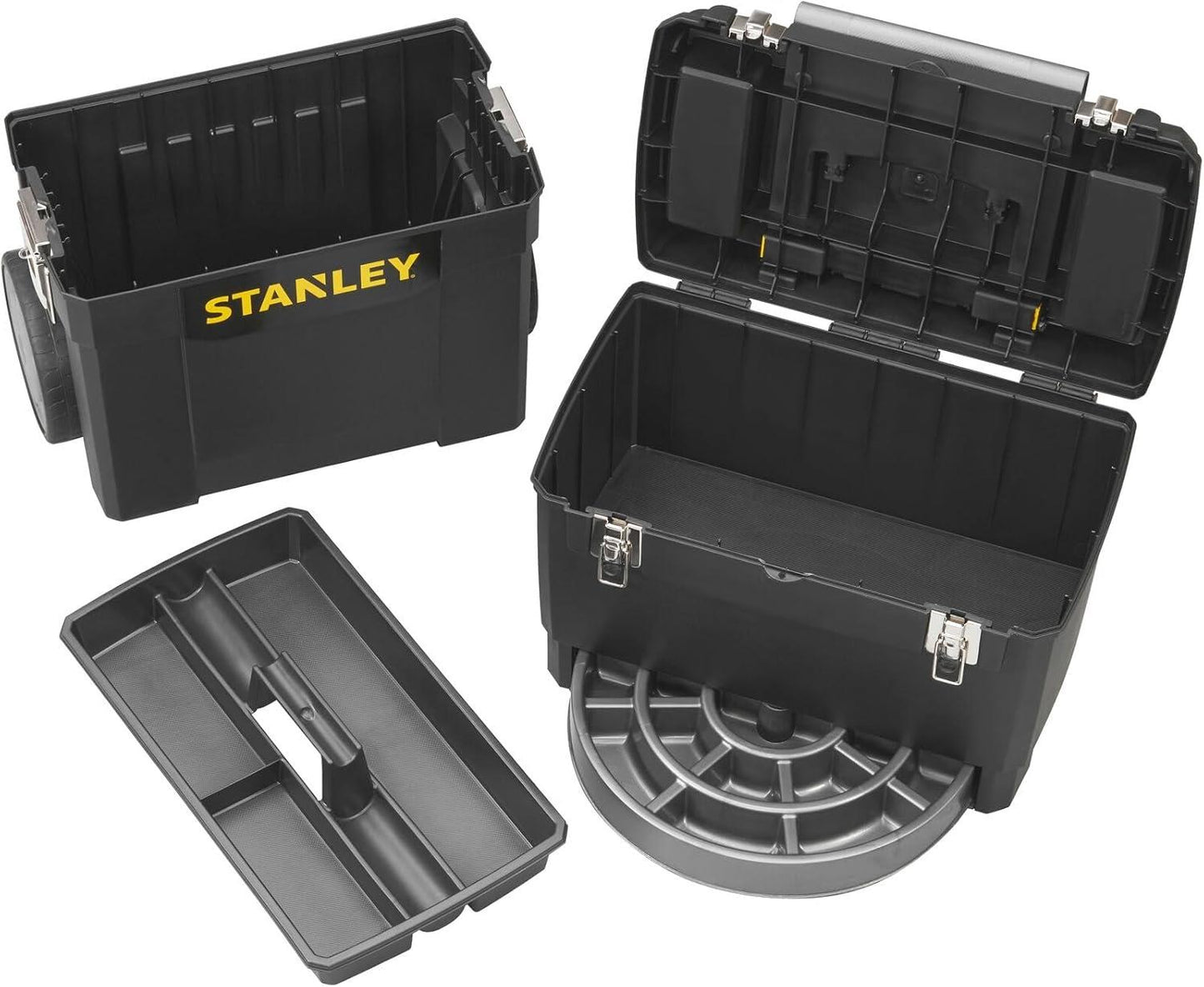 STANLEY Mobile Work Centre Toolbox, 2-in-1 Rolling Workshop with Stackable Units