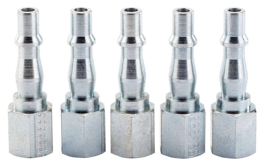 DRAPER 55061 - 1/4" Female Thread PCL Coupling Screw Adaptor Pack of 5