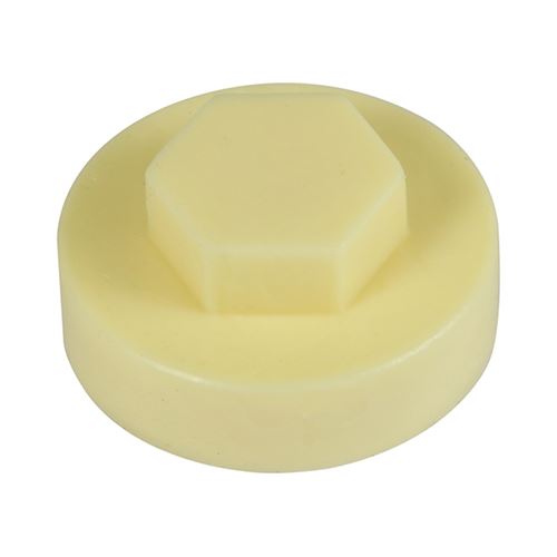 TIMCO Hex Cover Cap - Honesty 19mm Pack 1000