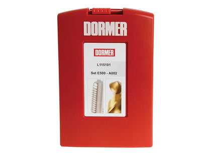 Dormer L115101 A002 Drills & E500 HSS MC Tap Set