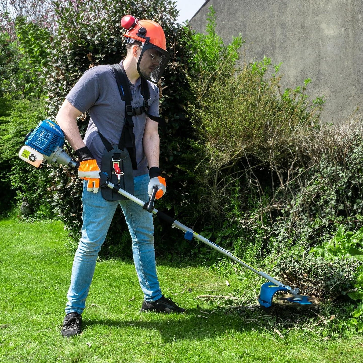 Hyundai 52cc Petrol 5 in 1 Garden Multi Tool Strimmer Hedge Trimmer Saw