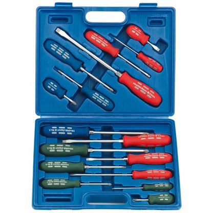 56773 Draper SCREWDRIVER SET-16PC. 870/16 Professional Trade DIY Workshop Garage Use