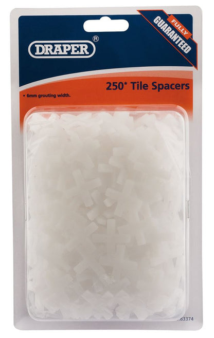 Draper 6MM TILE SPACER (250 PER PACK) 83374 Tile Spacers