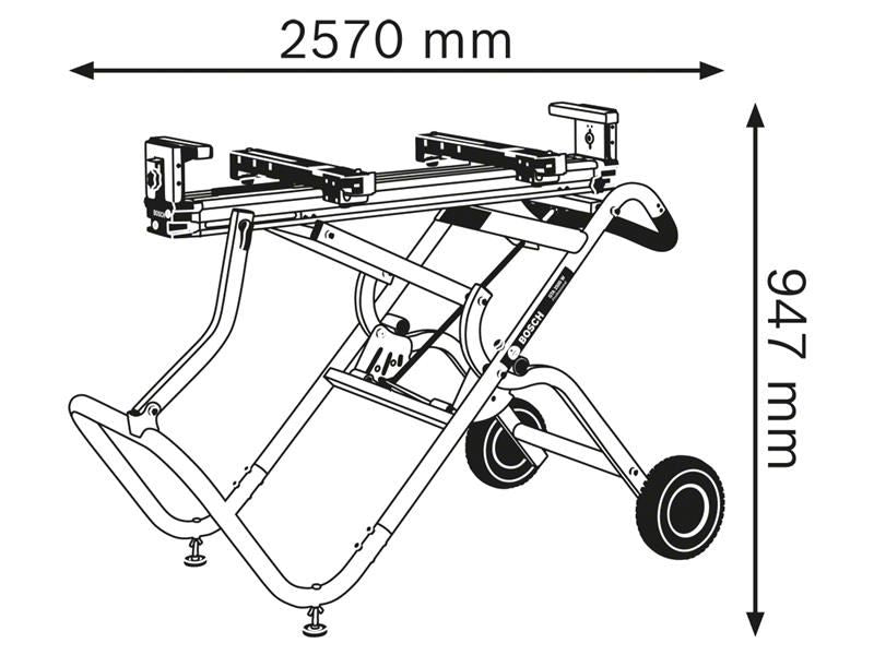 BSH GTA 2500 W Professional Mitre Saw Stand
