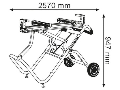 BSH GTA 2500 W Professional Mitre Saw Stand