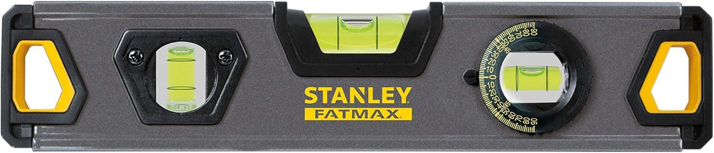 Stanley FatMax PRO Box Torpedo Level 230mm Magnetic Heavy Duty Spirit Level
