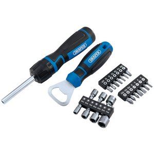 Draper 23PC RATCHET SCREWDRIVER 70443 Ratchet Screwdriver (23 piece)