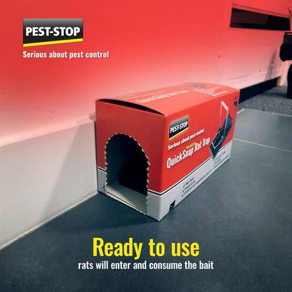 Pest Stop Pre-Baited Ready to use Quick-Snap Rat Trap