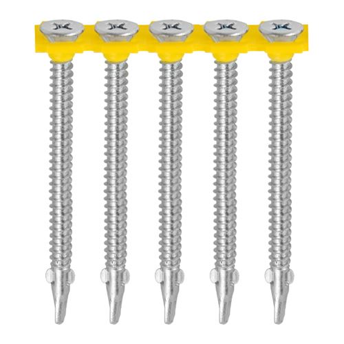 TIMCO Collated WingTip S/DRILL EXT 4.8 x 44 Silver Pack 1000