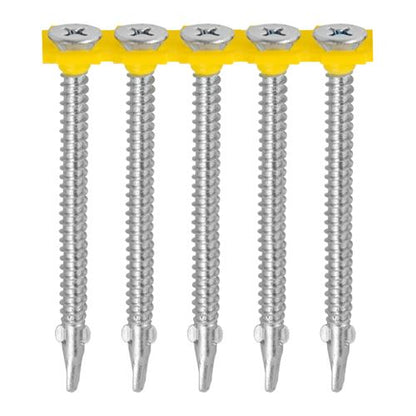 TIMCO Collated WingTip S/DRILL EXT 4.8 x 44 Silver Pack 1000