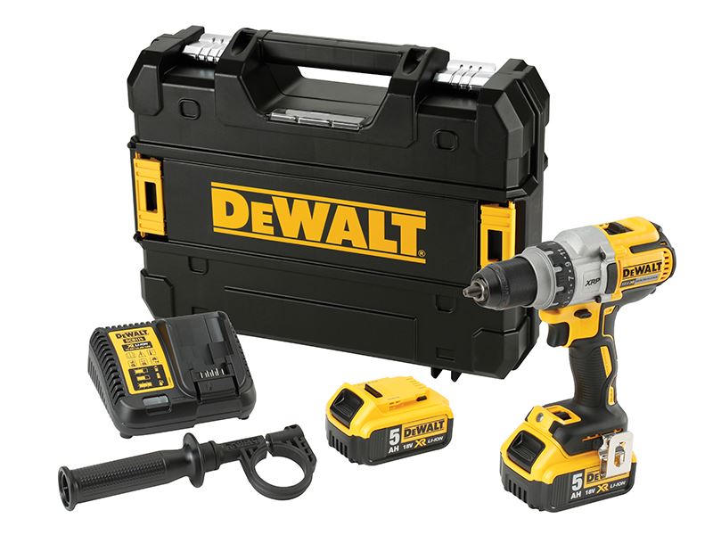 DeWalt DCD991P2-GB DCD991P2 Brushless 3 Speed Drill Driver 18V 2 x 5.0Ah Li-ion