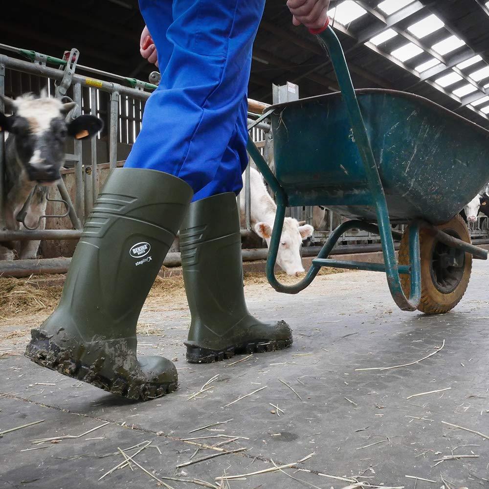 Bekina StepliteX SolidGrip Safety Wellington Boots BNXAN4P9180 S5 SRC Insulated Green