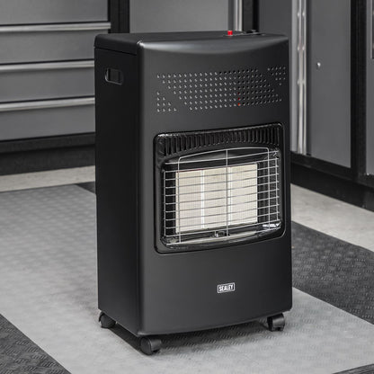 Sealey CH4200 Cabinet Gas Heater 4.2kW | 1.55/2.9/4.2kW(5,288-14,330Btu/hr) | Ceramic plaque cabinet heater ideal for office or home use.