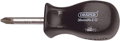 Draper NO.2X38MM C/SLOT S/DRIVER-PKD 19541 Mechanic's Pattern Cross Slot Screwdrivers