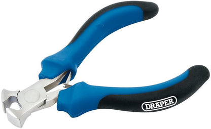 Draper MINI PLIER-END CUT- S/GRIP 12535 Soft Grip End Cutting Mini Pliers, 100mm