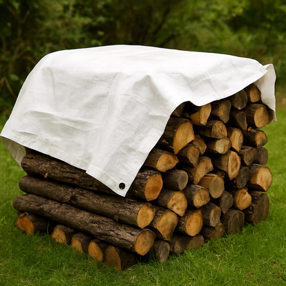 Heavy Duty Blue Waterproof Tarpaulin Sheet Cover for Camping, Garden, Roof & Building Site
