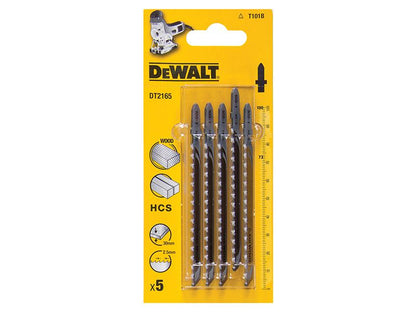 DeWalt DT2165-QZ HCS Wood Jigsaw Blades Pack of 5 T101B