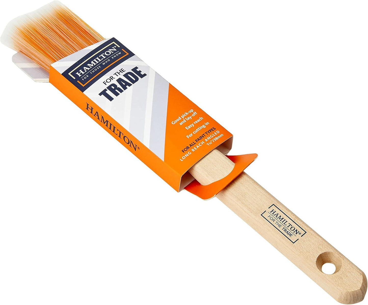 For The Trade 2" Long Handle Angled Brush | Decorating Tools, Paint Brushes, Rollers & Accessories