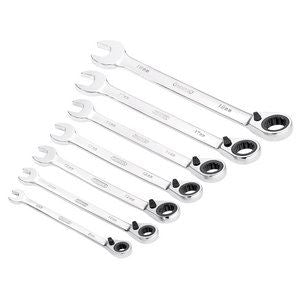 Draper 7PC REV. RATCHING SPANNER SET 51179 51179 Draper HI-TORQÂ® Metric Reversible Ratchet Combination Spanner Set (7 Piece)