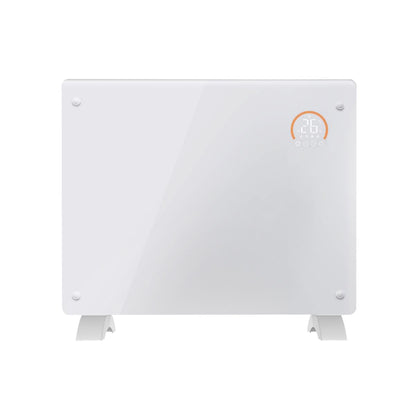 Baridi DH136 Electric Glass Panel Heater 1000W/230V - DH136 | White, 230V 50Hz, Thermostat, Tip-Over Switch | Add the heater to either the TUYA or