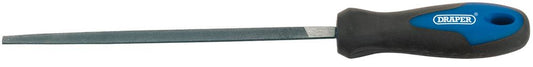 44957 Draper Soft Grip Engineers 3 Square File and Handle, 200mm 8106B Square Files Professional Trade DIY Workshop Garage Use