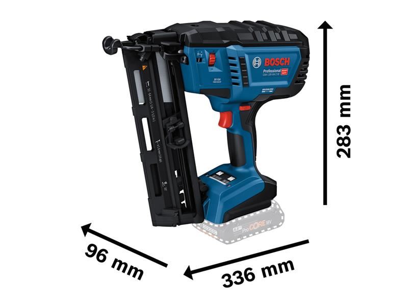 BSH GNH18V-64-2M BL 16ga Finish Nailer Bare