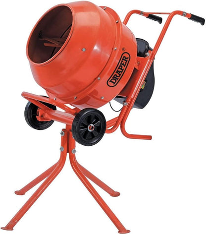 99511 Draper 230V Cement Mixer, 160L, Full Assembly Required CMI170 Cement Mixers W 790mm x D 1300 x H 1335mm Professional Trade DIY Workshop Garage