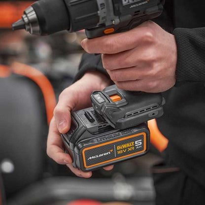 DeWalt McLaren XR Brushless Combi Drill 18V 2x5Ah Li-ion Kit F1 Edition