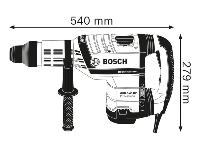 BSH GBH 8-45 DV SDS-Max Professional Rotary Hammer 1500W 110V