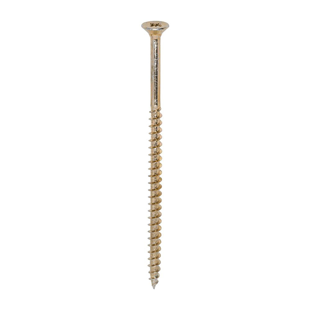 TIMCO Solo Woodscrew PZ2 CSK ZYP 5.0 x 100 Gold Pack 100