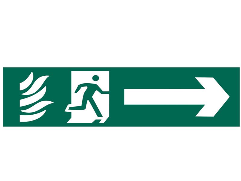 Scan SCA5200 Running Man Arrow Right - PVC 200 x 50mm |