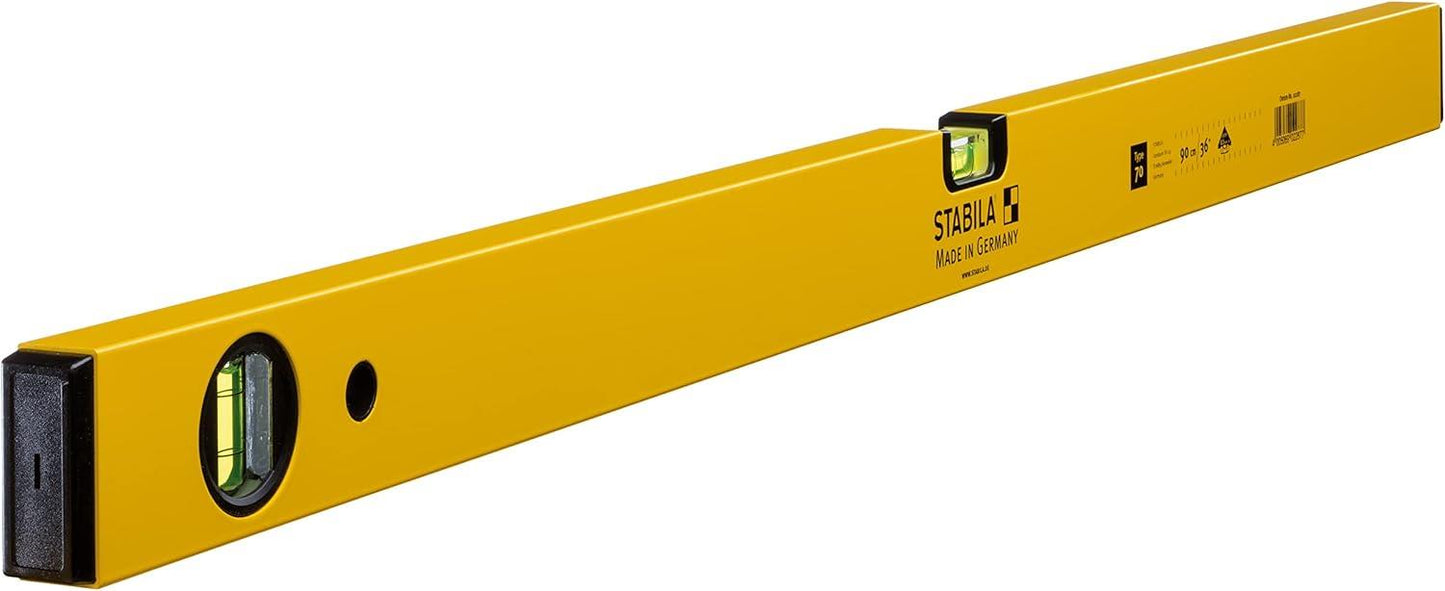 Stabila 70-90 Spirit Level 90cm 2 Vial Single Plumb 02287 Alu Box Beam HD Trade