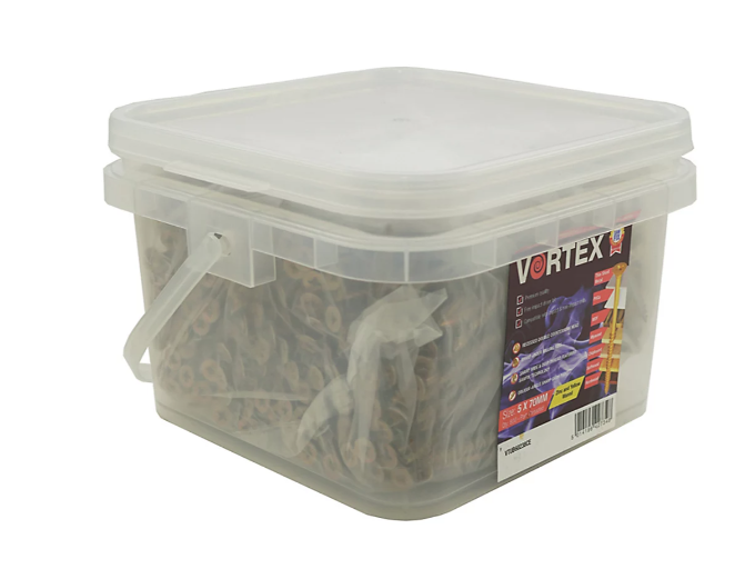 VORTEX 5 x 60mm POZI COUNTERSUNK SCREW HIGH PERFORMANCE PER TUB 800