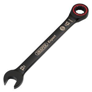 Draper 13.0MM RATCHETING SPANNER 03884 HI-TORQÂ® Metric Ratchet Combination Spanners, Black