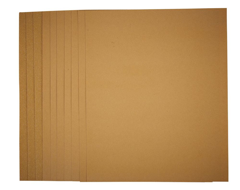 Draper GLASS PAPER SANDING SHEET ASSR 37781 37781 General Purpose Sanding Sheets, 230 x 280mm (Pack of 10)